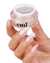 Гель для моделирования ногтей EMI с поталью, Prism Gel, 15 г.